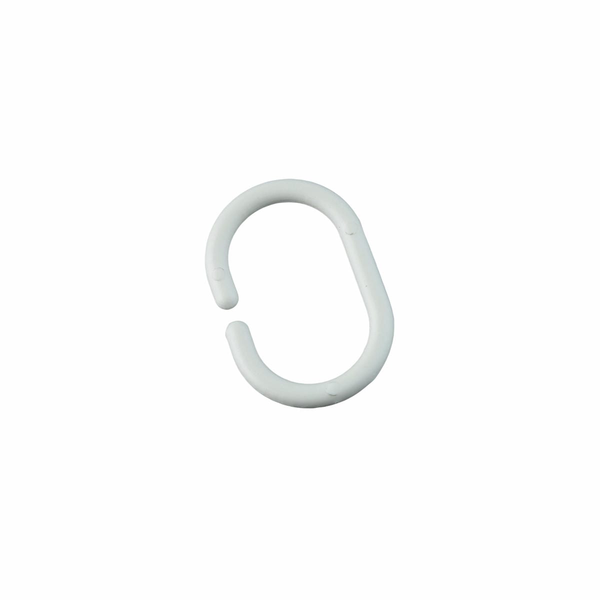 ARGOLA CORTINA OVAL BRANCA (100 UNIDADES)