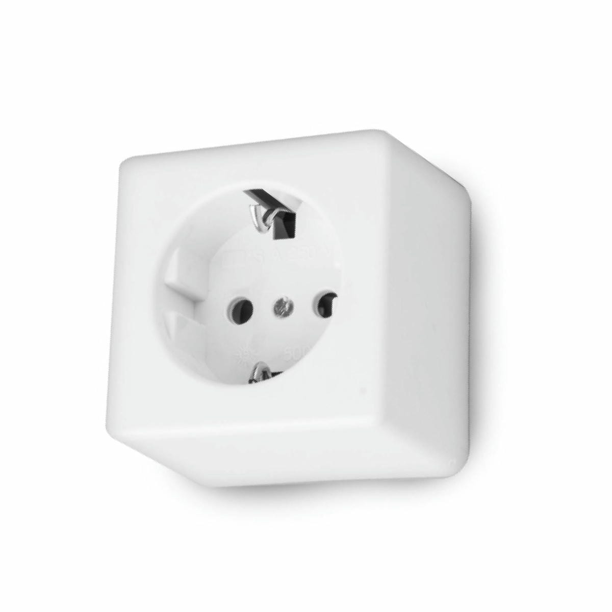 BASE DE SUPERFÍCIE QUADRADA BRANCA T/T 10/16A ONLEX RETRÁTIL