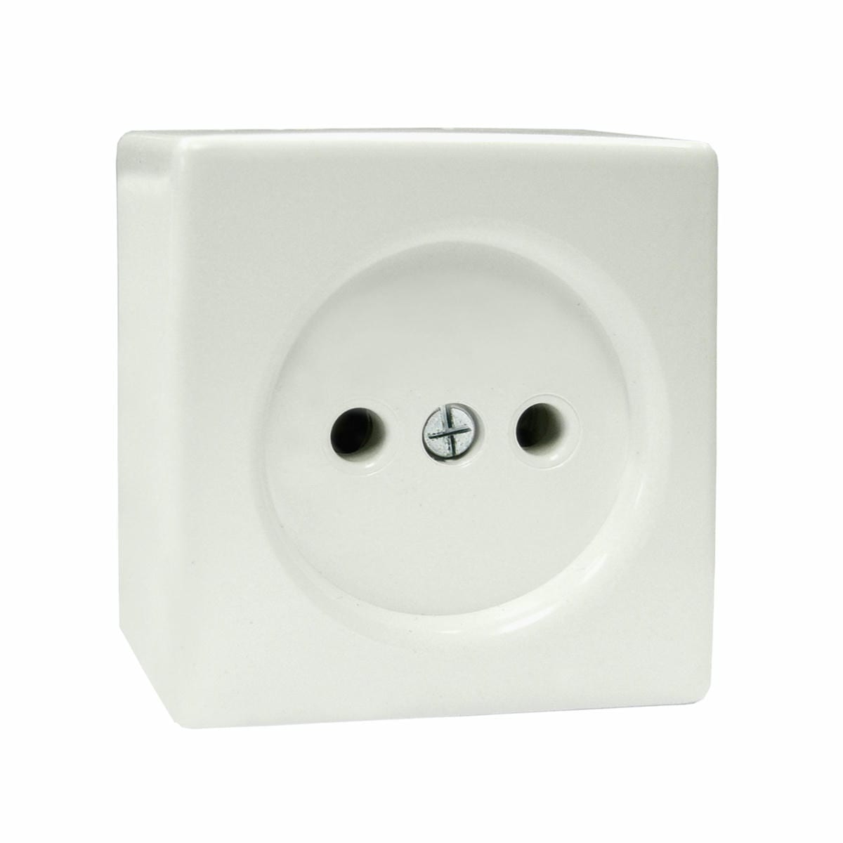 BASE DE SUPERFÍCIE QUADRADA BRANCA ONLEX 10/16A SEM T/T
