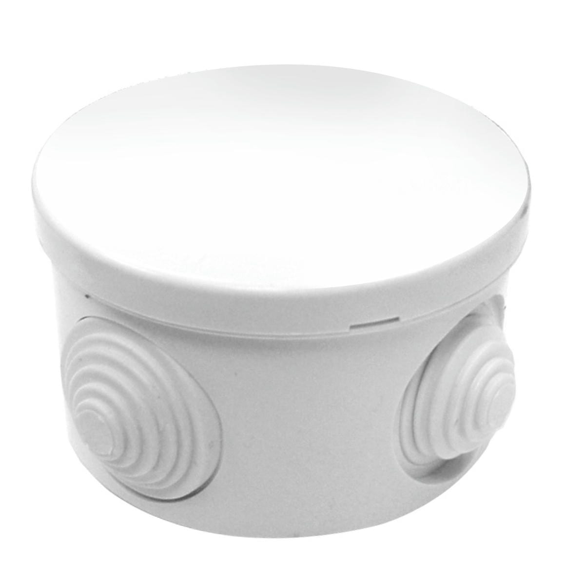 CAIXA ESTANQUE DE SUPERFÍCIE REDONDA 4 CONES ONLEX 80x45MM