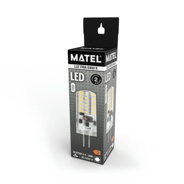 LÂMPADA LED G4 MATEL SILICONE 230V 2W FRIA - Image 2