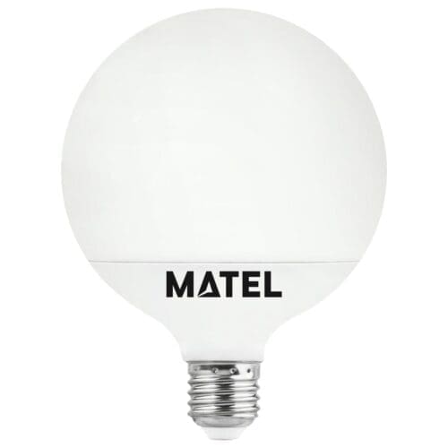 LÂMPADA LED GLOBO MATEL E27 G80 12W QUENTE