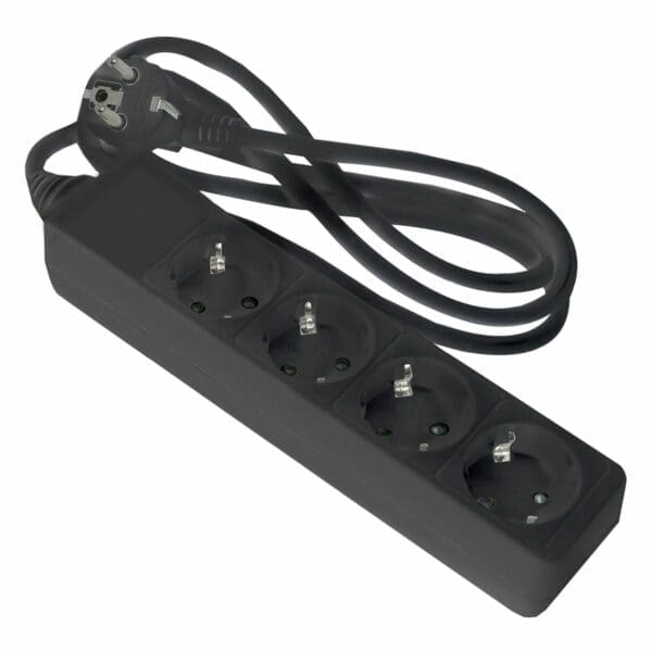 BASE PRETA ONLEX T/T CABO 1,5 MTS 4 TOMADAS