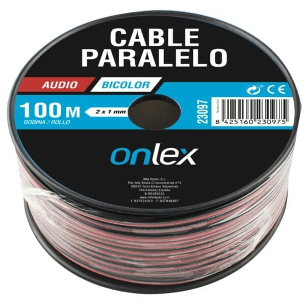 CABO PARALELO ONLEX BICOLOR ÁUDIO 2x1 MM - Image 2