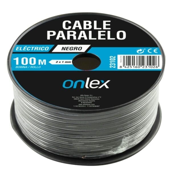 CABO PARALELO ONLEX PRETO 2x1 MM - Image 2