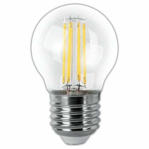 LÂMPADA LED FILAMENTO ESFÉRICA MATEL G45 E27 4W QUENTE CLARA