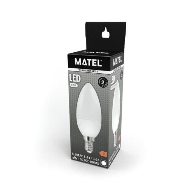 LÂMPADA LED VELA MATEL E14 7W FRIA - Image 2