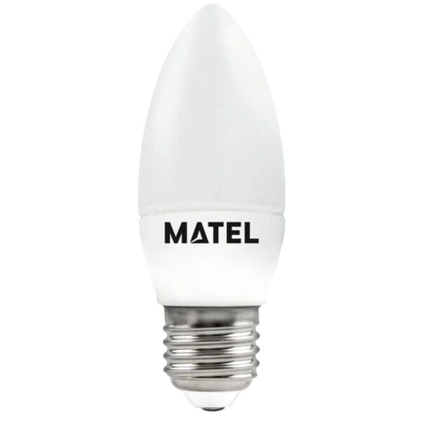 LÂMPADA LED VELA MATEL E27 7W QUENTE