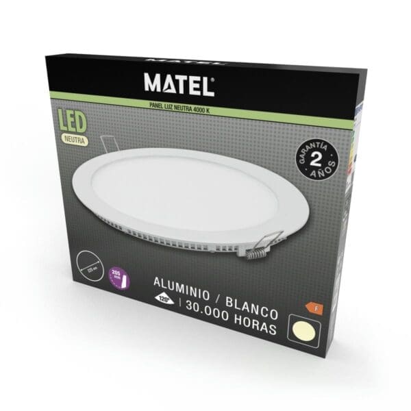 DOWNLIGHT LED REDONDO BRANCO MATEL 6W NEUTRO - Image 2