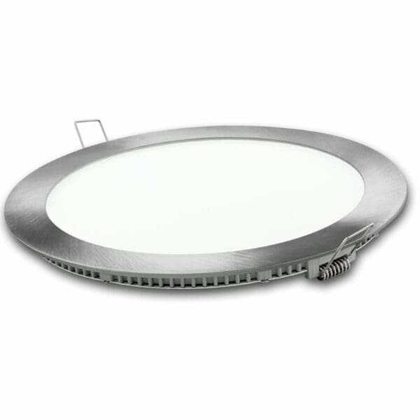 DOWNLIGHT LED REDONDO PRATA MATEL 6W NEUTRO
