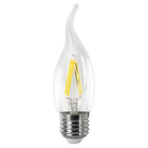 LÂMPADA LED CHAMA FILAMENTO MATEL C37 E27 4W QUENTE CLARA