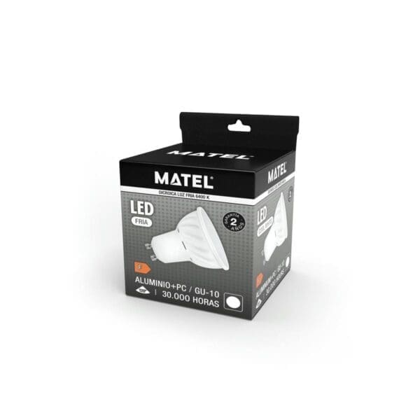 LÂMPADA LED DICROICA MATEL ALUMÍNIO FUNDIDO GU10 10W NEUTRA - Image 2