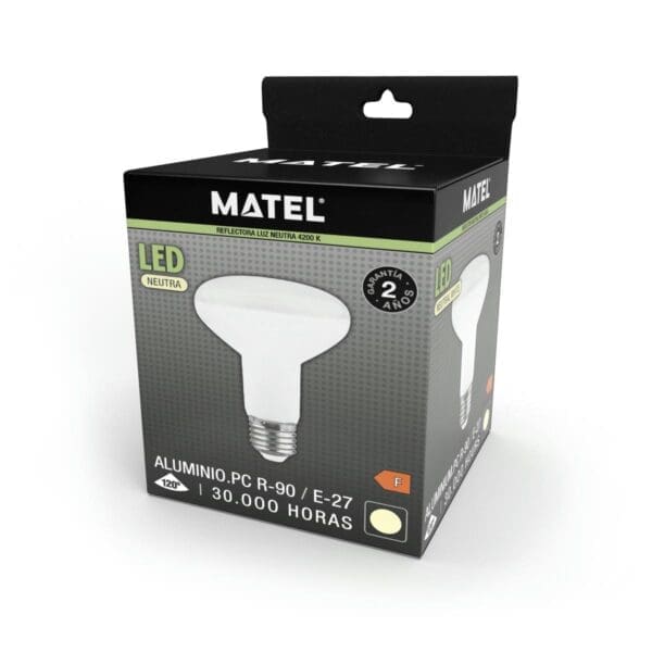LÂMPADA LED REFLETORA MATEL E27 R90 13W NEUTRA - Image 2