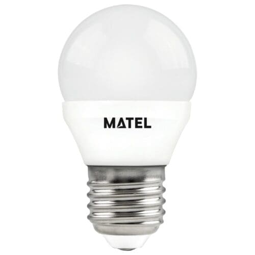 LÂMPADA LED ESFÉRICA MATEL REGULÁVEL 7W E27 FRIA