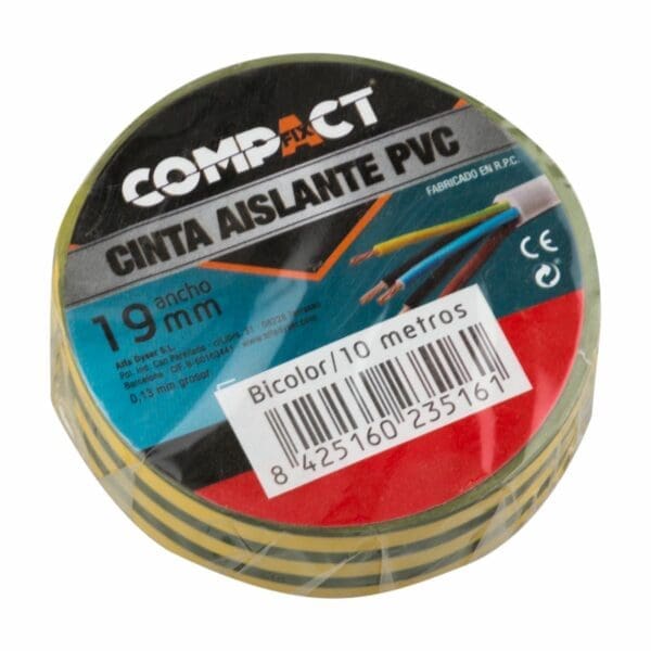 FITA ISOLANTE COMPACT BICOLOR 19MM x 10M - Image 2
