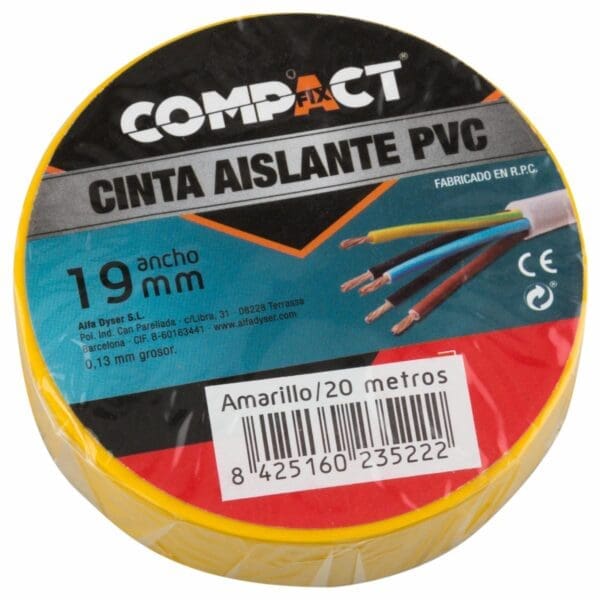 FITA ISOLANTE COMPACT BICOLOR 25MM x 20M - Image 2