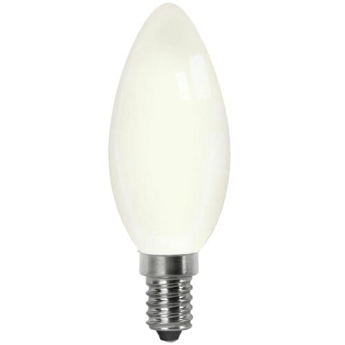 LÂMPADA LED VELA FILAMENTO MATEL E14 C37 4W QUENTE OPAL