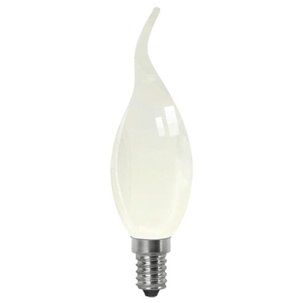 LÂMPADA LED CHAMA FILAMENTO MATEL C37 E14 4W QUENTE OPAL