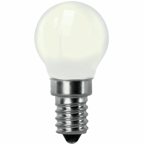 LÂMPADA LED FILAMENTO ESFÉRICA MATEL G45 E14 4W QUENTE OPAL