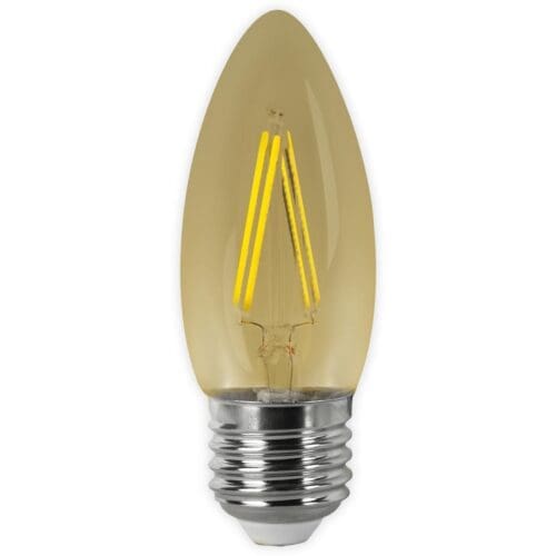 LÂMPADA LED VELA VINTAGE FILAMENTO MATEL E27 4W