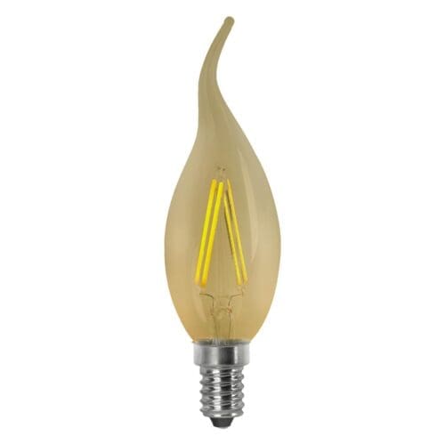 LÂMPADA LED CHAMA VINTAGE FILAMENTO MATEL E14 4W