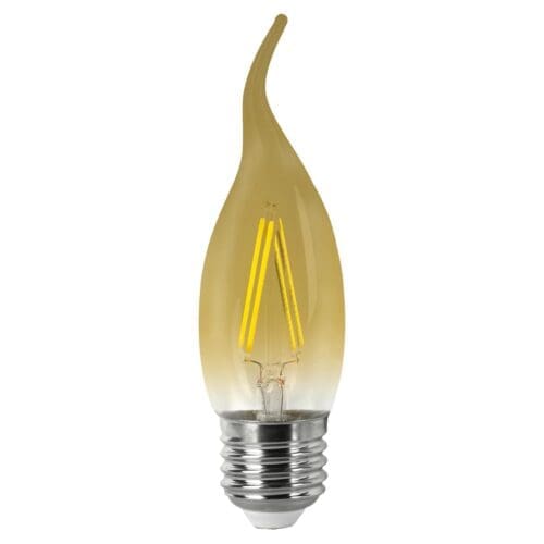 LÂMPADA LED CHAMA VINTAGE FILAMENTO MATEL E27 4W
