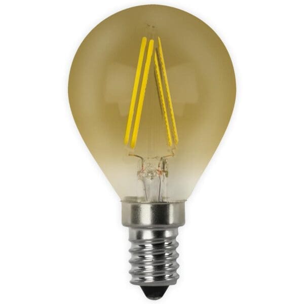 LÂMPADA LED ESFÉRICA VINTAGE FILAMENTO MATEL E14 4W