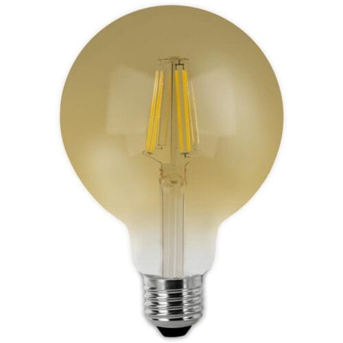 LÂMPADA LED GLOBO FILAMENTO VINTAGE MATEL E27 G80 6W