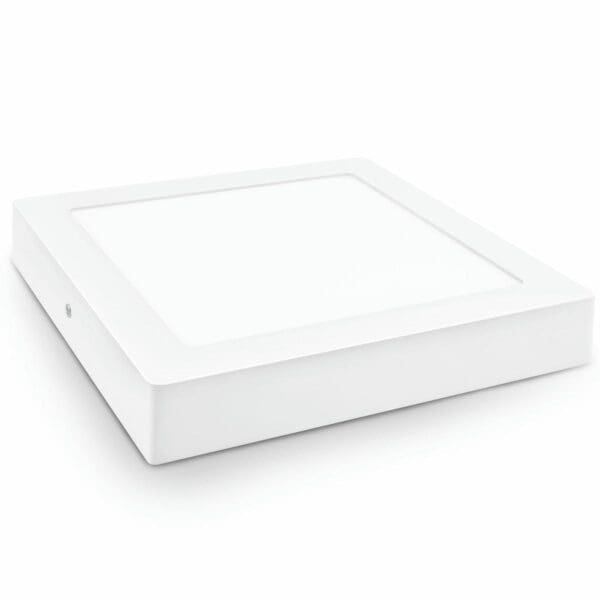 DOWNLIGHT LED SUPERFÍCIE QUADRADO BRANCO MATEL 24W NEUTRO