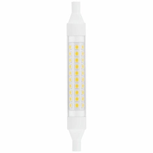 LÂMPADA LED LINEAR MATEL 118MM R7S 8W QUENTE