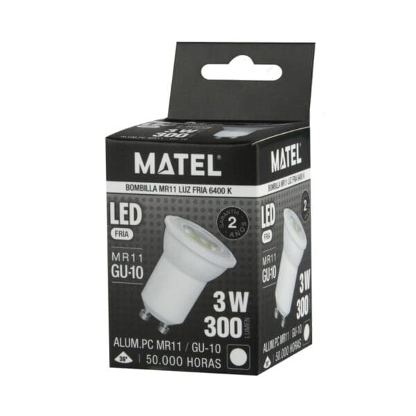 LÂMPADA LED MATEL DICROICA GU10 3W FRIA - Image 2