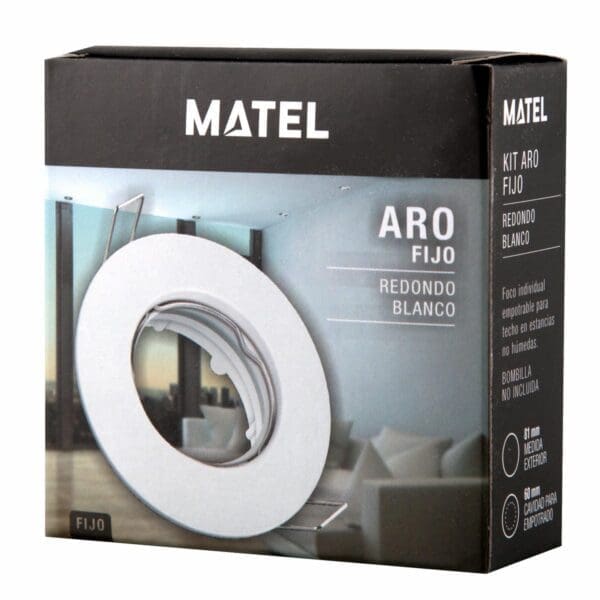 KIT ARO FIXO MATEL REDONDO BRANCO - Image 2