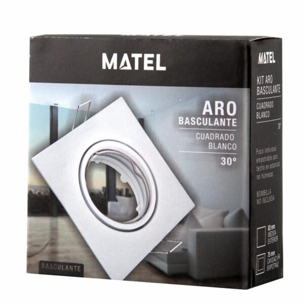 KIT ARO BASCULANTE MATEL QUADRADO BRANCO - Image 2