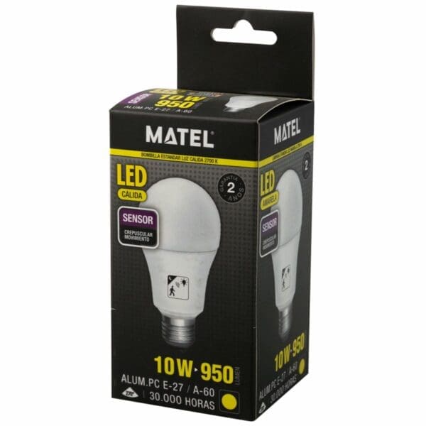 LÂMPADA LED MATEL CREPUSCULAR E MOVIMENTO E27 10W QUENTE - Image 2