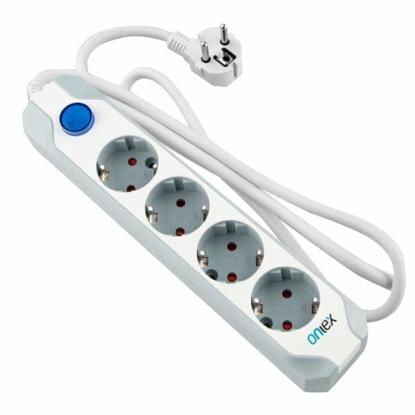 BASE ONLEX PRO 4 TOMADAS CABO 1,5 MTS