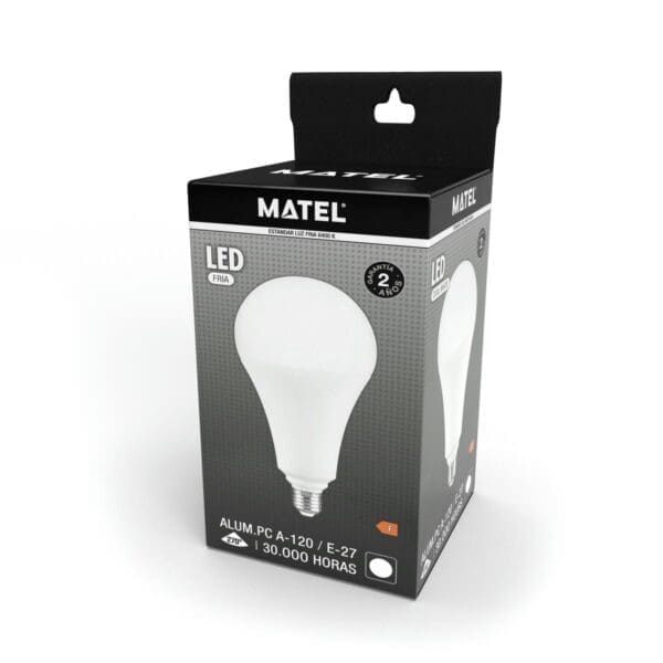 LÂMPADA LED PADRÃO MATEL E27 30W FRIA - Image 2