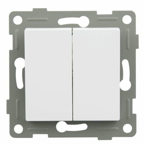 S-EMBUTIR COMUTADOR DUPLO ONLEX BRANCO 10A 250V