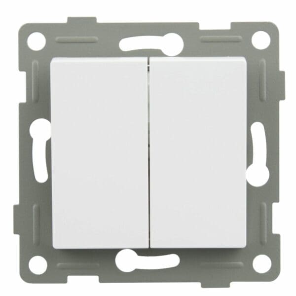 S-EMBUTIR COMUTADOR DUPLO ONLEX BRANCO 10A 250V