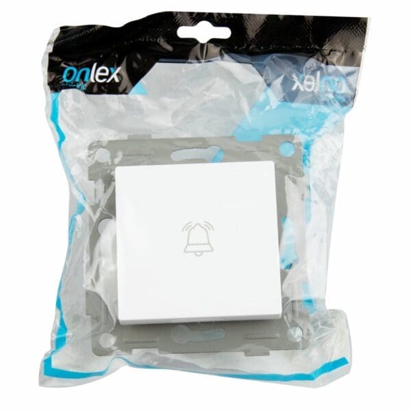 S-EMBUTIR PULSADOR CAMPAINHA ONLEX BRANCO 10A 250V - Image 2