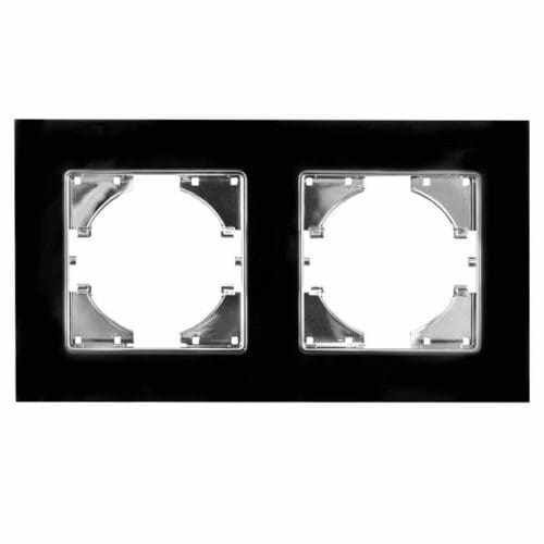 S-EMBUTIR MOLDURA CRISTAL PRETO ONLEX 2 ELEMENTOS