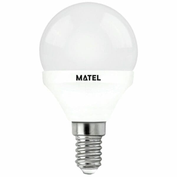 LÂMPADA LED ESFÉRICA MATEL REGULÁVEL 7W E14 NEUTRA