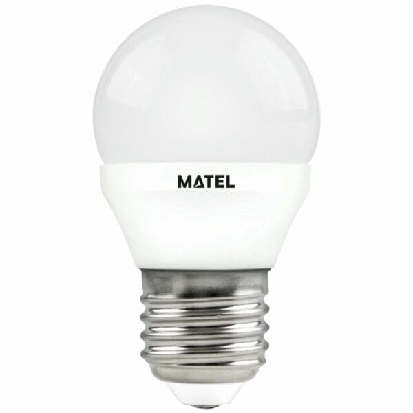 LÂMPADA LED ESFÉRICA MATEL REGULÁVEL 7W E27 NEUTRA