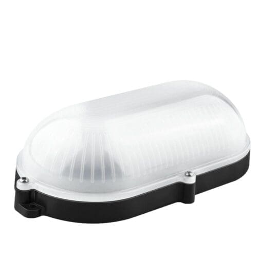 APLIQUE LED OVAL IP65 MATEL 9W PRETO NEUTRA