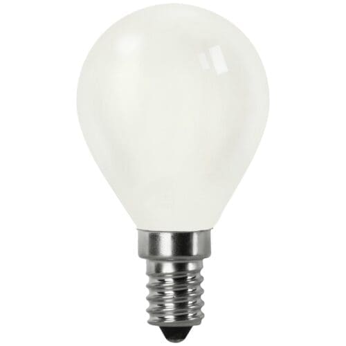 LÂMPADA LED FILAMENTO ESFÉRICA MATEL G45 E14 4W FRIA OPAL