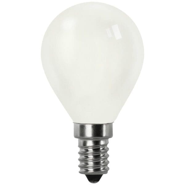 LÂMPADA LED FILAMENTO ESFÉRICA MATEL G45 E14 4W FRIA OPAL