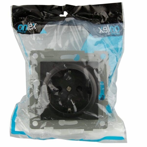 S-EMBUTIR BASE TOMADA GRAFITE ONLEX 16A 250V - Image 2