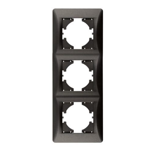 S-EMBUTIR MOLDURA GRAFITE VERTICAL 3 ELEMENTOS ONLEX