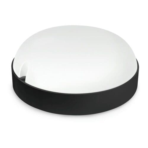 APLIQUE LED REDONDO MATEL EXTERIOR IP65 PRETO 12W NEUTRA
