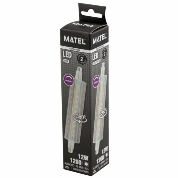 LÂMPADA LED LINEAR MATEL 118MM 12W REGULÁVEL FRIA - Image 2