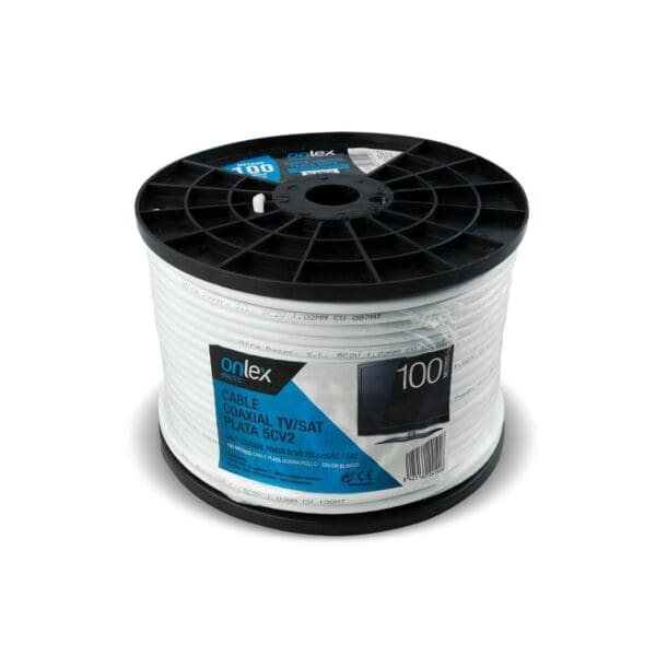 CABO COAXIAL TV/SAT BLINDADO BRANCO ONLEX ALUMÍNIO - Image 2